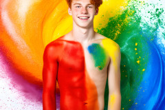Handsome Men and the Colors of Pride,part of the LGBTQ Gay Pride Collection