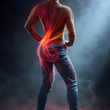 Abstract Male Art,AI Pictures of Handsome Shirtless Men,Dancing Outdoors,with Colorful Light Rays,Art in Motion Images.