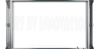 Graphics Art Silver Picture Frame Overlays