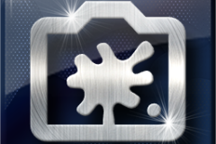 Amazing Graphics Art Collection: Silver on Blue Shinny with Lens Flair, PNG Icons, FREE