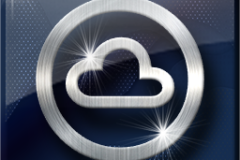 Amazing Graphics Art Collection: Silver on Blue Shinny with Lens Flair, PNG Icons, FREE