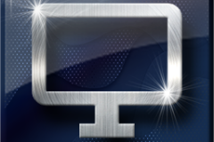 Amazing Graphics Art Collection: Silver on Blue Shinny with Lens Flair, PNG Icons, FREE