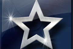 Amazing Graphics Art Collection: Silver on Blue Shinny with Lens Flair, PNG Icons, FREE