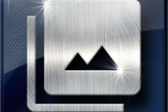 Amazing Graphics Art Collection: Silver on Blue Shinny with Lens Flair, PNG Icons, FREE