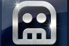 Amazing Graphics Art Collection: Silver on Blue Shinny with Lens Flair, PNG Icons, FREE