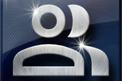 Amazing Graphics Art Collection: Silver on Blue Shinny with Lens Flair, PNG Icons, FREE