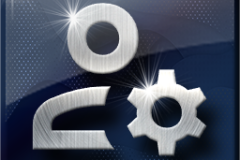 Amazing Graphics Art Collection: Silver on Blue Shinny with Lens Flair, PNG Icons, FREE