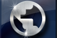 Amazing Graphics Art Collection: Silver on Blue Shinny with Lens Flair, PNG Icons, FREE