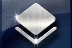 Amazing Graphics Art Collection: Silver on Blue Shinny with Lens Flair, PNG Icons, FREE