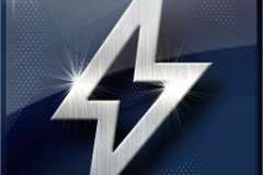 Amazing Graphics Art Collection: Silver on Blue Shinny with Lens Flair, PNG Icons, FREE