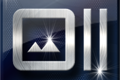 Amazing Graphics Art Collection: Silver on Blue Shinny with Lens Flair, PNG Icons, FREE