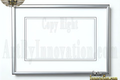 Graphics Art Silver Picture Frame Overlays