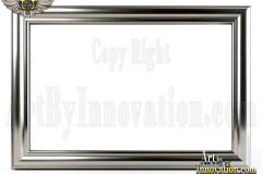 Graphics Art Silver Picture Frame Overlays