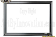 Graphics Art Silver Picture Frame Overlays