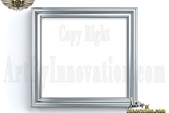 Graphics Art Silver Picture Frame Overlays