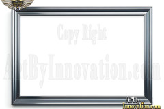 Graphics Art Silver Picture Frame Overlays