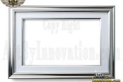 Graphics Art Silver Picture Frame Overlays