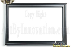 Graphics Art Silver Picture Frame Overlays