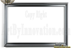 Graphics Art Silver Picture Frame Overlays