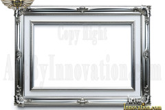 Graphics Art Silver Picture Frame Overlays
