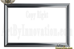 Graphics Art Silver Picture Frame Overlays