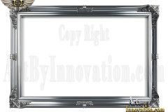 Graphics Art Silver Picture Frame Overlays