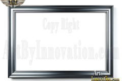 Graphics Art Silver Picture Frame Overlays