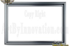Graphics Art Silver Picture Frame Overlays