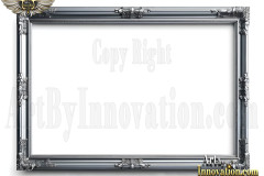Graphics Art Silver Picture Frame Overlays