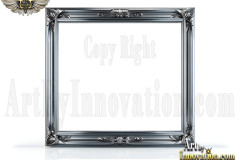 Graphics Art Silver Picture Frame Overlays
