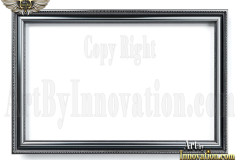 Graphics Art Silver Picture Frame Overlays