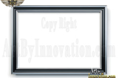 Graphics Art Silver Picture Frame Overlays