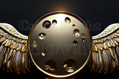 Logo Artist Pallet Winged Design: Amazing Digital Graphics Art Collection