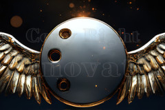 Logo Artist Pallet Winged Design: Amazing Digital Graphics Art Collection