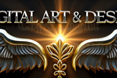 Logo Artist Pallet Winged Design: Amazing Digital Graphics Art Collection