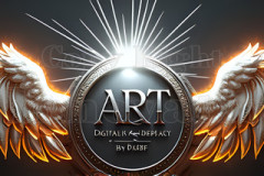 Logo Artist Pallet Winged Design: Amazing Digital Graphics Art Collection