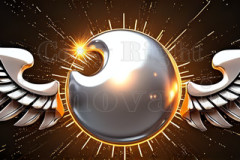 Logo Artist Pallet Winged Design: Amazing Digital Graphics Art Collection