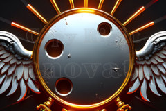 Logo Artist Pallet Winged Design: Amazing Digital Graphics Art Collection