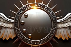 Logo Artist Pallet Winged Design: Amazing Digital Graphics Art Collection