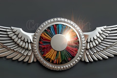 Logo Artist Pallet Winged Design: Amazing Digital Graphics Art Collection Logo Artist Pallet Winged Design: Amazing Digital Graphics Art Collection