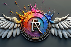 Logo Artist Pallet Winged Design: Amazing Digital Graphics Art Collection Logo Artist Pallet Winged Design: Amazing Digital Graphics Art Collection