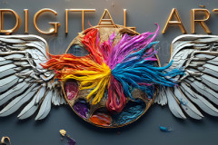 Logo Artist Pallet Winged Design: Amazing Digital Graphics Art Collection Logo Artist Pallet Winged Design: Amazing Digital Graphics Art Collection