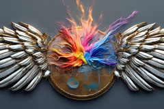 Logo Artist Pallet Winged Design: Amazing Digital Graphics Art Collection Logo Artist Pallet Winged Design: Amazing Digital Graphics Art Collection