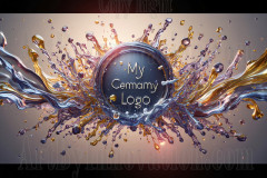 Logo Colored Water Dynamic: Amazing Digital Graphics Art Collection