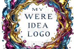 Logo Colored Water Dynamic: Amazing Digital Graphics Art Collection