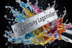 Logo Colored Water Dynamic: Amazing Digital Graphics Art Collection