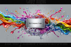 Logo Colored Water Dynamic: Amazing Digital Graphics Art Collection