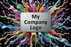 Logo Colored Water Dynamic: Amazing Digital Graphics Art Collection