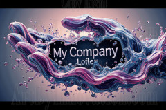 Logo Colored Water Dynamic: Amazing Digital Graphics Art Collection