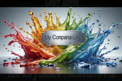 Logo Colored Water Dynamic: Amazing Digital Graphics Art Collection